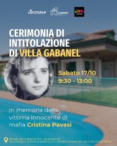 intitolazione gabanel vittima di mafia